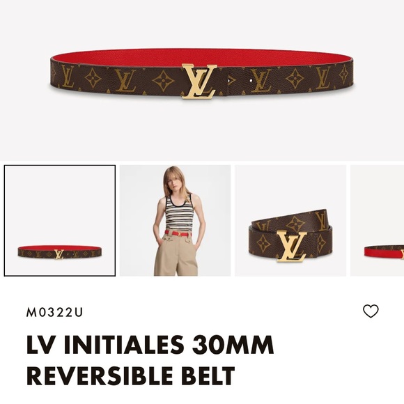 LV INITIALES 30MM REVERSIBLE BELT - Picture 2 of 2
